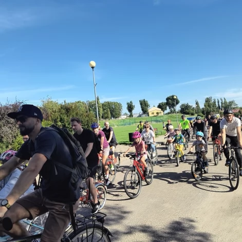 Tczew - Rowerzyści opanowali Tczew