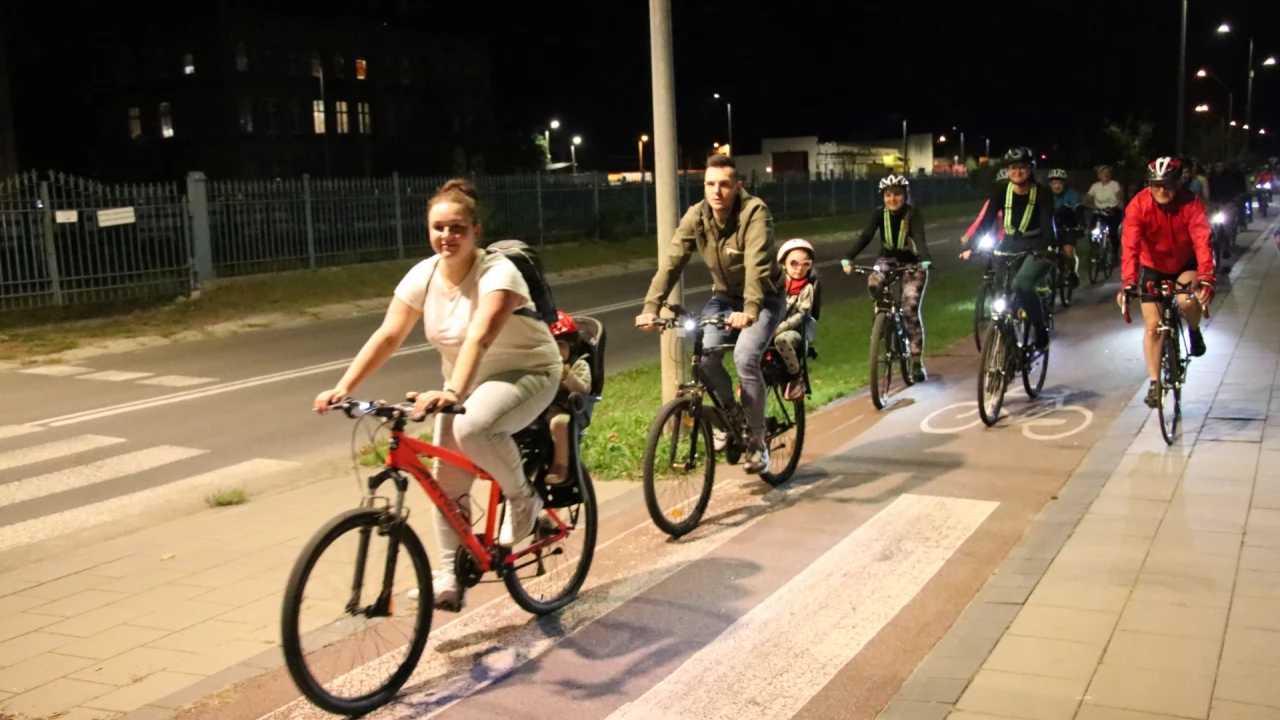 Tczew - Nocny przejazd rowerowy Świetlik