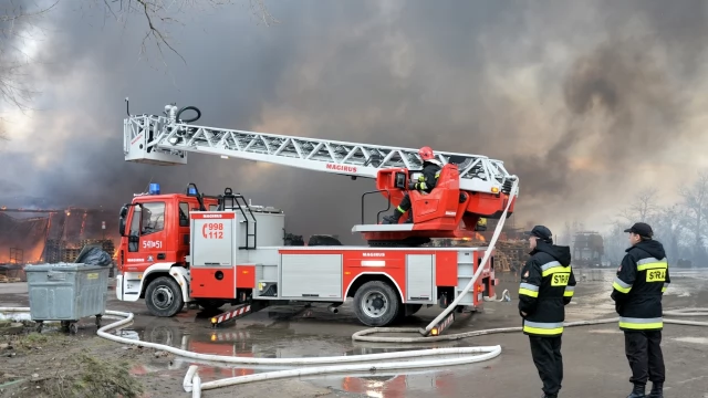 Tczew - Poważny pożar w Zajączkowie Tczewskim. Kilkanaście zastępów straży na miejscu