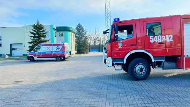 Tczew - Pożar w fabryce farb i lakierów w Gniewie