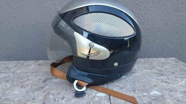 Tczew - Kask motocyklowy Cromwell Spitfire solidny retro