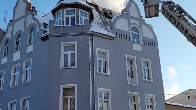 Tczew - Pożar na Starym Mieście. Nie żyje jedna osoba [WIDEO]