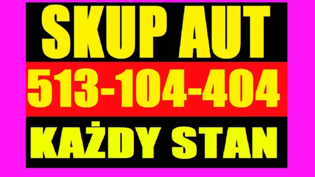 Tczew - Skup Aut t.513104404 Całe Uszkodzone, stare Dobre