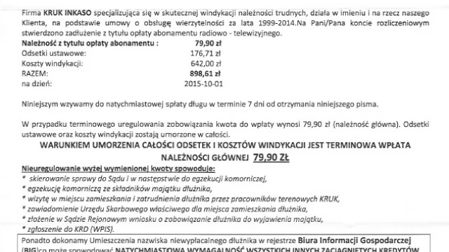 Tczew - Uwaga na fałszywe listy i maile informujące o rzekomym zadłużeniu