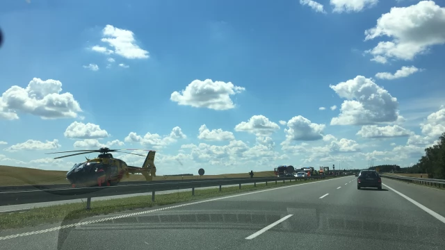 Tczew - Poważny wypadek na A1. Ranna kobieta i 5-letnie dziecko 