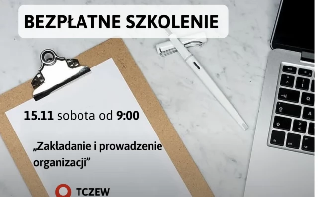 Tczew - Szkolenie dla zainteresowanych prowadzeniem organizacji