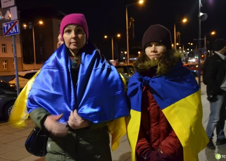 Tczew - Antywojenna demonstracja przeszła ulicami Tczewa