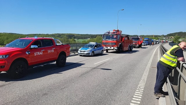 Tczew - Poważny wypadek z udziałem ciężarówek, na miejsce leci LPR