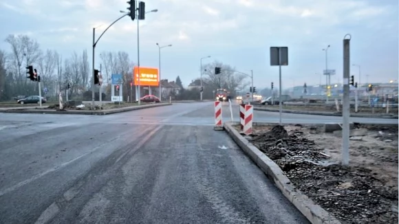 Tczew - Kolejne utrudnienia na DK 91. Ruch wahadłowy na skrzyżowaniu Jana Pawła II
