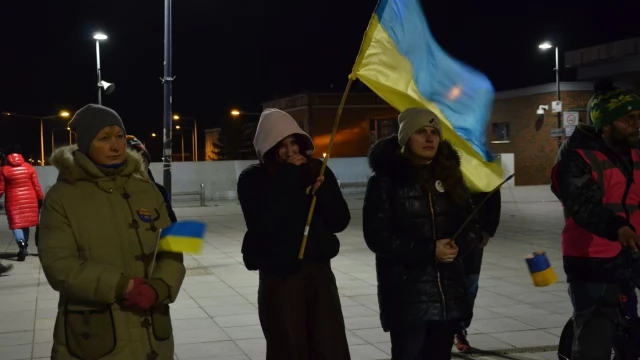 Tczew - Antywojenna demonstracja przeszła ulicami Tczewa