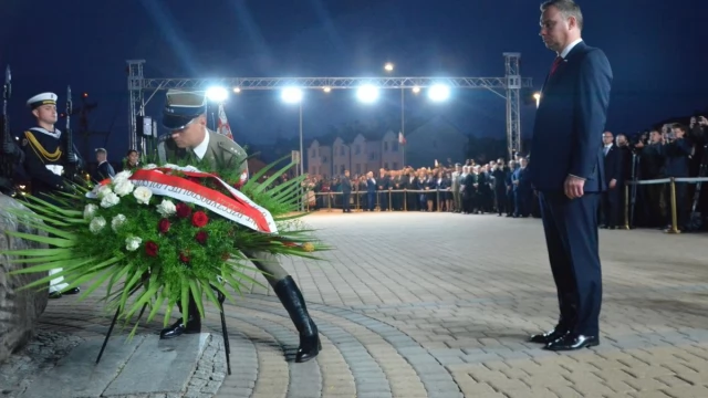Tczew - Andrzej Duda: "Największe znaczenie strategiczne miało to, co działo się tutaj, w Tczewie i Szymankowie"
