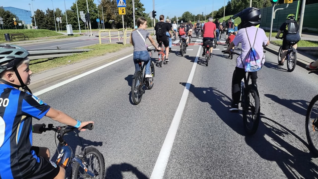 Tczew - Rowerzyści opanowali Tczew
