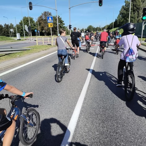 Tczew - Rowerzyści opanowali Tczew