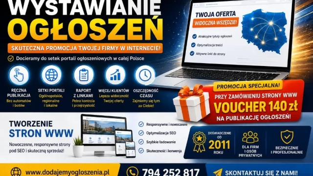 Tczew - Skuteczne wystawianie ogłoszeń + Tanie strony WWW