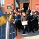 Tczew - "Moje serce płonie, bo moja ojczyzna płonie" - demonstracja przed tczewskim ratuszem