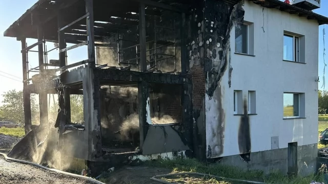 Tczew - Poważne straty po pożarze w Miłobądzu