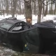 Tczew - Groźny wypadek w Stanisławiu. Auto oplotło się wokół drzewa