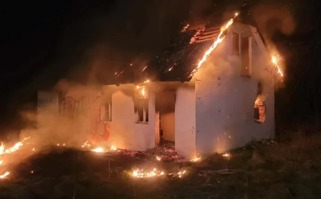 Tczew - Pożar w Lipiej Górze