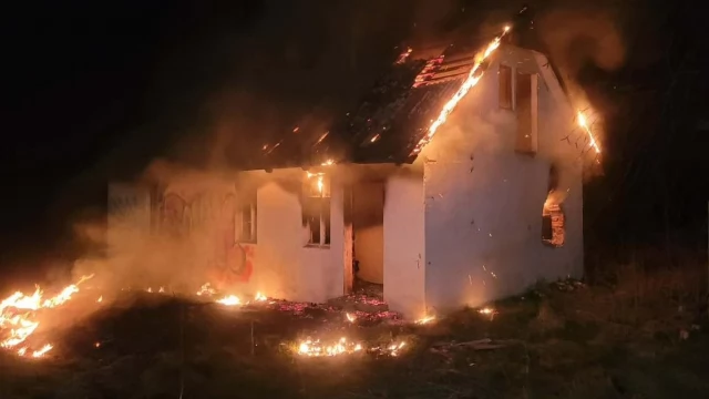 Tczew - Pożar w Lipiej Górze