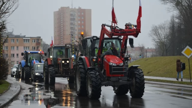 Tczew - W Tczewie protestują rolnicy