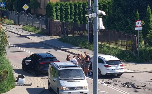 Tczew - Kolizja na skrzyżowaniu Kociewskiej i Żwirki