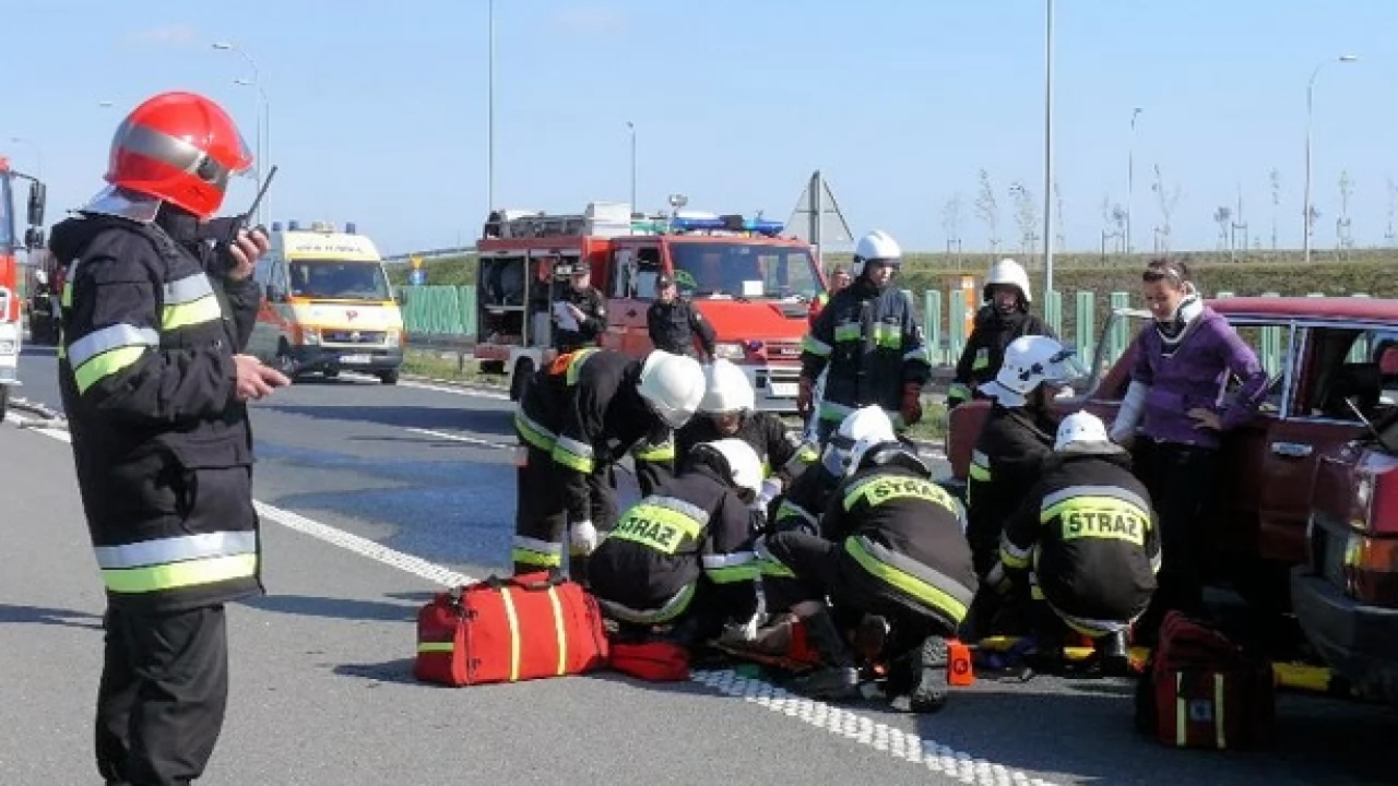 Tczew - Ratownicy na A1