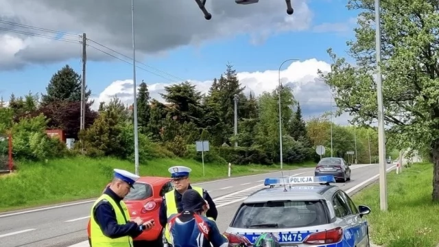 Tczew - Powroty z długiego weekendu. W Tczewie policyjny dron w akcji