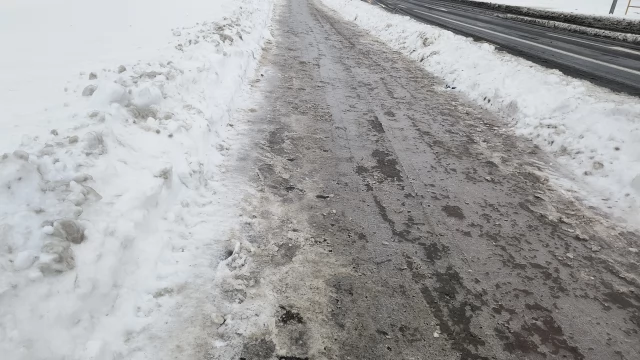Tczew - Tczew skuty lodem po marznących opadach