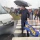 Tczew - Kierującej puściły nerwy, ruszyła na protestujących [WIDEO]