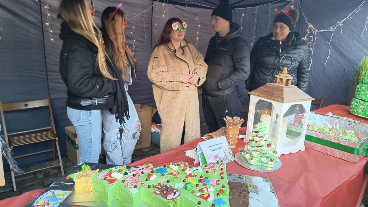 Tczew - Spotkanie opłatkowe na placu Hallera