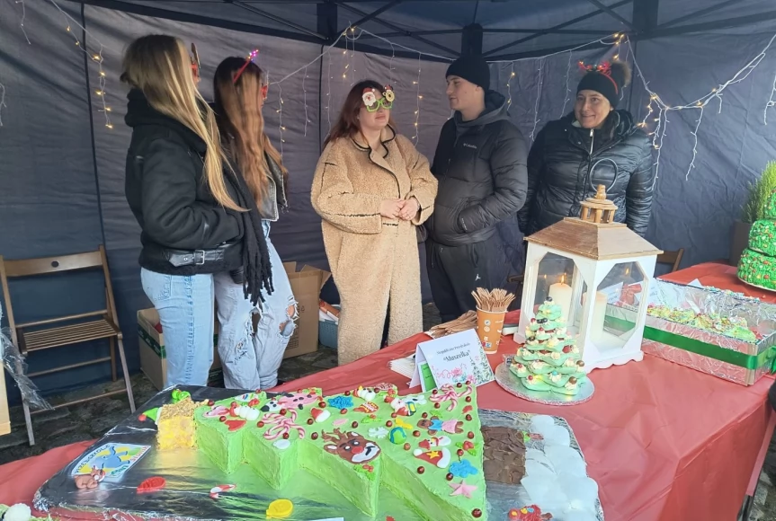 Tczew - Spotkanie opłatkowe na placu Hallera