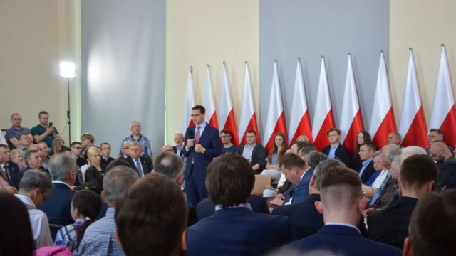 Tczew - Mateusz Morawiecki w Pelplinie. Zapytaliśmy o Most Tczewski