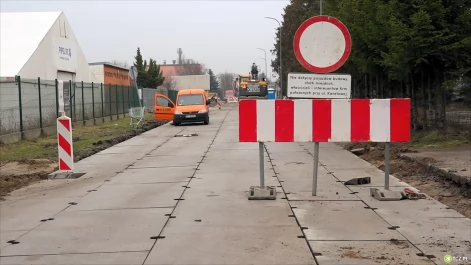Tczew - Trwają prace remontowe na Kwiatowej