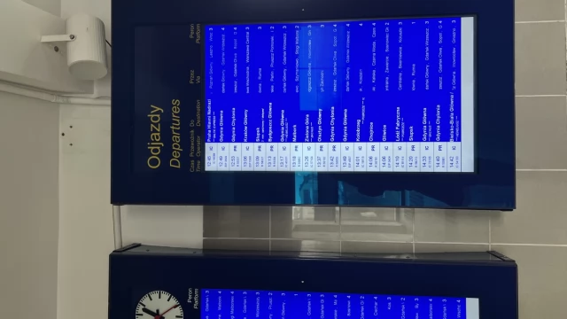 Tczew - Błędne informacje na dworcu w Tczewie