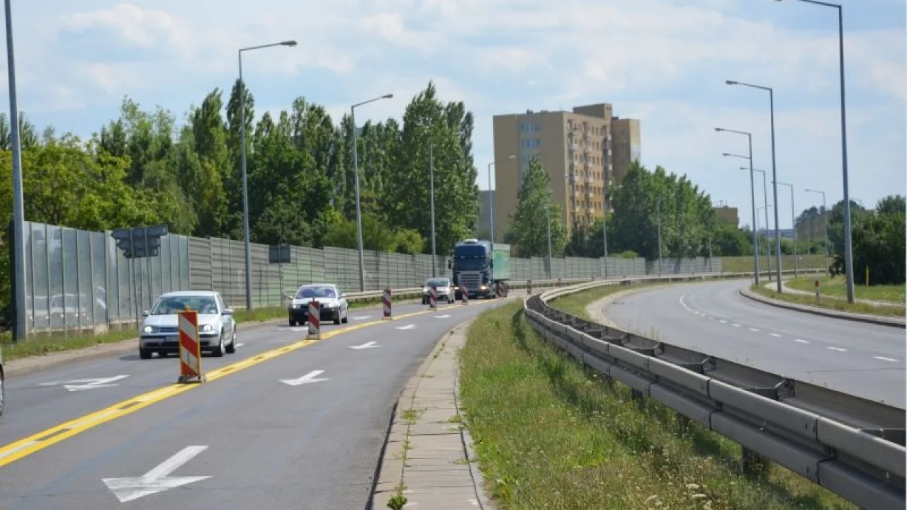 Tczew - Zamknięcie jezdni zachodniej dk 91
