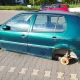 Tczew - Kolejny wrak, tym razem na parkingu Lidla