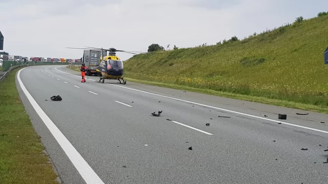 Tczew - Śmiertelny wypadek na A1. Autostrada zablokowana [AKTUALIZACJA]