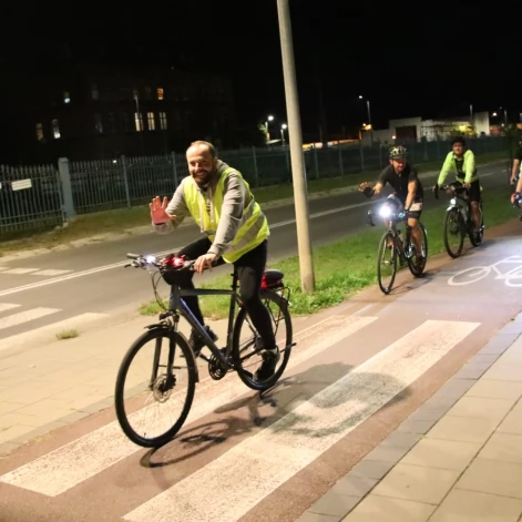 Tczew - Nocny przejazd rowerowy Świetlik