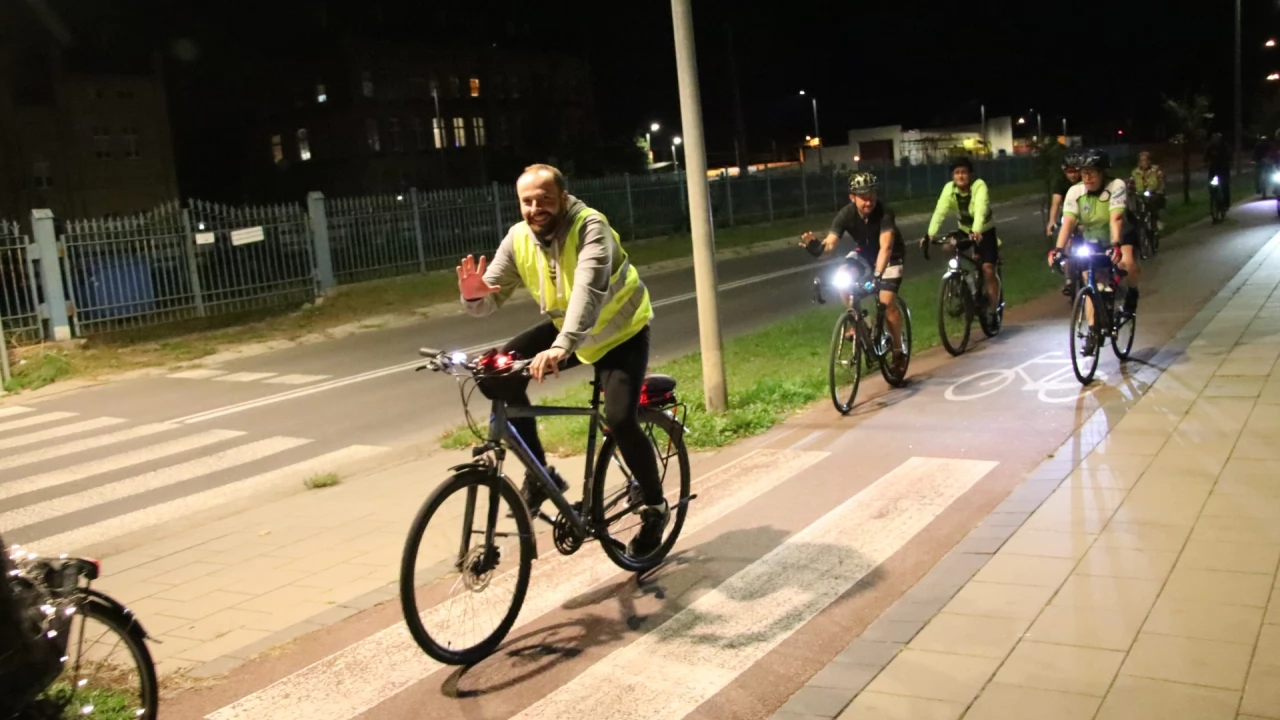 Tczew - Nocny przejazd rowerowy Świetlik