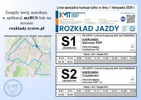 Tczew - Dodatkowe linie autobusowe dowiozą na cmentarze