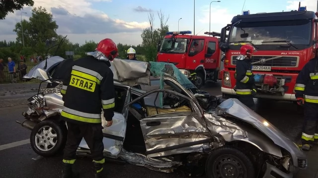 Tczew - Wypadek w Szpęgawie. Interweniowało Lotnicze Pogotowie Ratunkowe