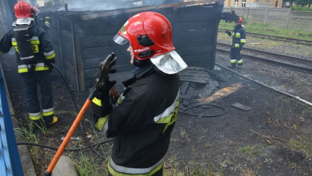 Tczew - Groźnie wyglądający pożar przy ul. Jana z Kolna