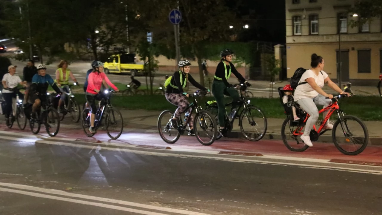 Tczew - Nocny przejazd rowerowy Świetlik