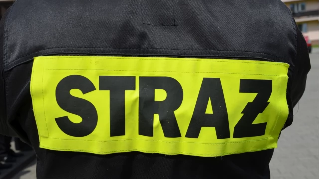 Tczew - Pożar sauny postawił strażaków na równe nogi