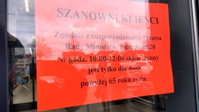 Tczew - Kolejki przed sklepami po wprowadzeniu nowych przepisów