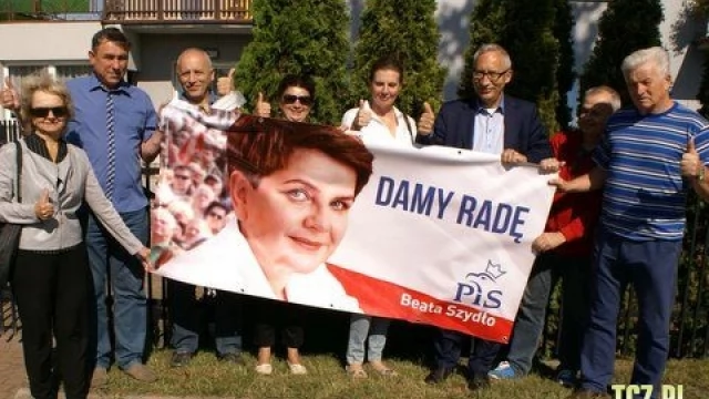 Tczew - "Damy radę" - akcja działaczy Prawa i Sprawiedliwości