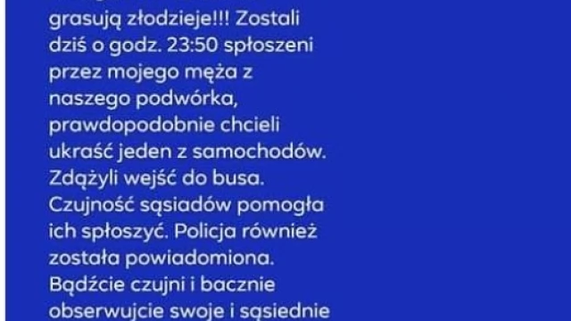 Tczew - W Turzu grasują złodzieje!