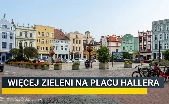 Tczew - Plac Hallera ma być bardziej zielony