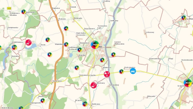 Tczew - Krajowa Mapa Zagrożeń. Co najczęściej zgłaszają tczewianie?