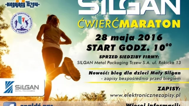 Tczew - Przypominamy o SILGAN Ćwierćmaratonie - to już dzisiaj!